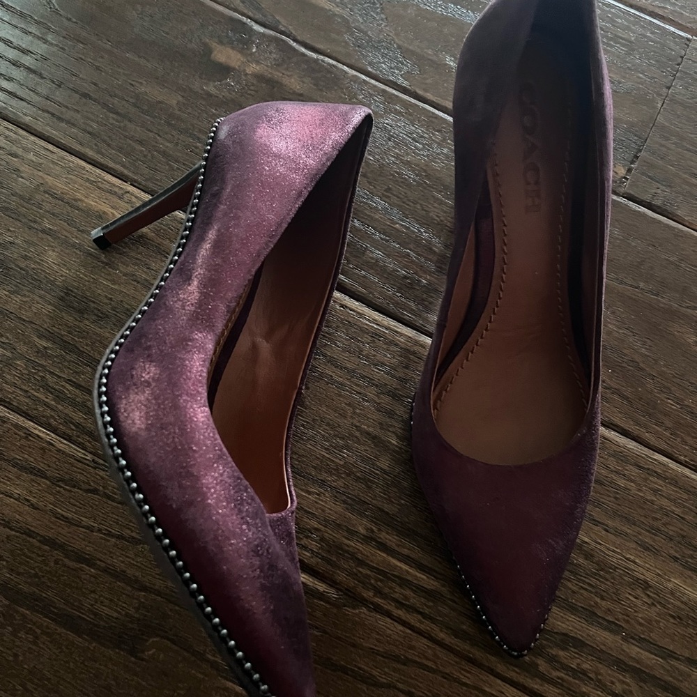 Coach suede pumps